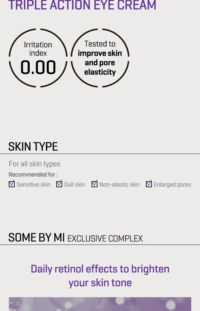 SOME BY MI - Retinol Intense Advanced Triple Action Eye Cream